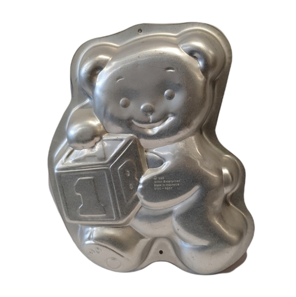 𝅺vintage Wilton Teddy Bear With Block cake pan - Picture 3 of 9